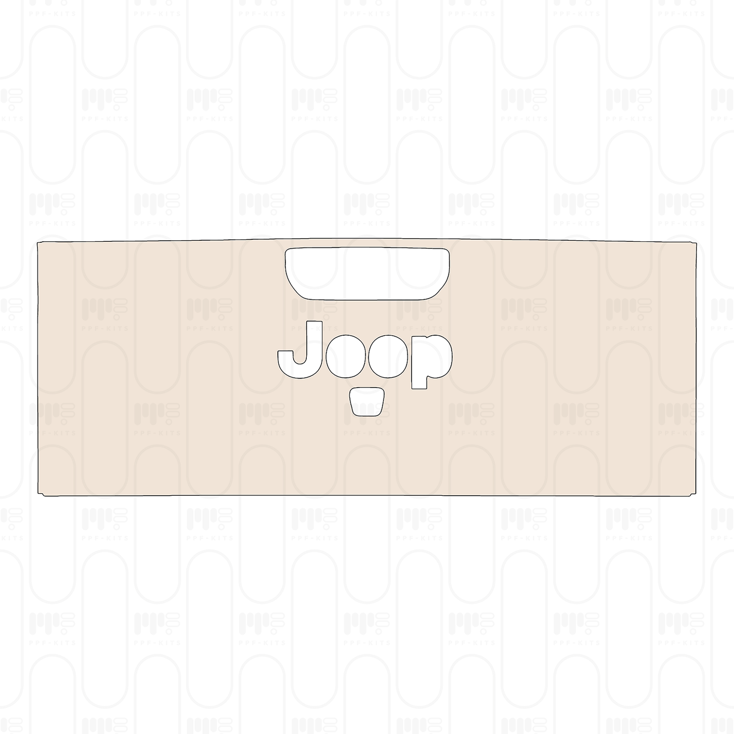Trunk Lid with "Jeep" Emblem