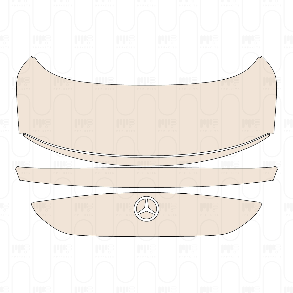 Trunk Lid with Spoiler, without Emblem