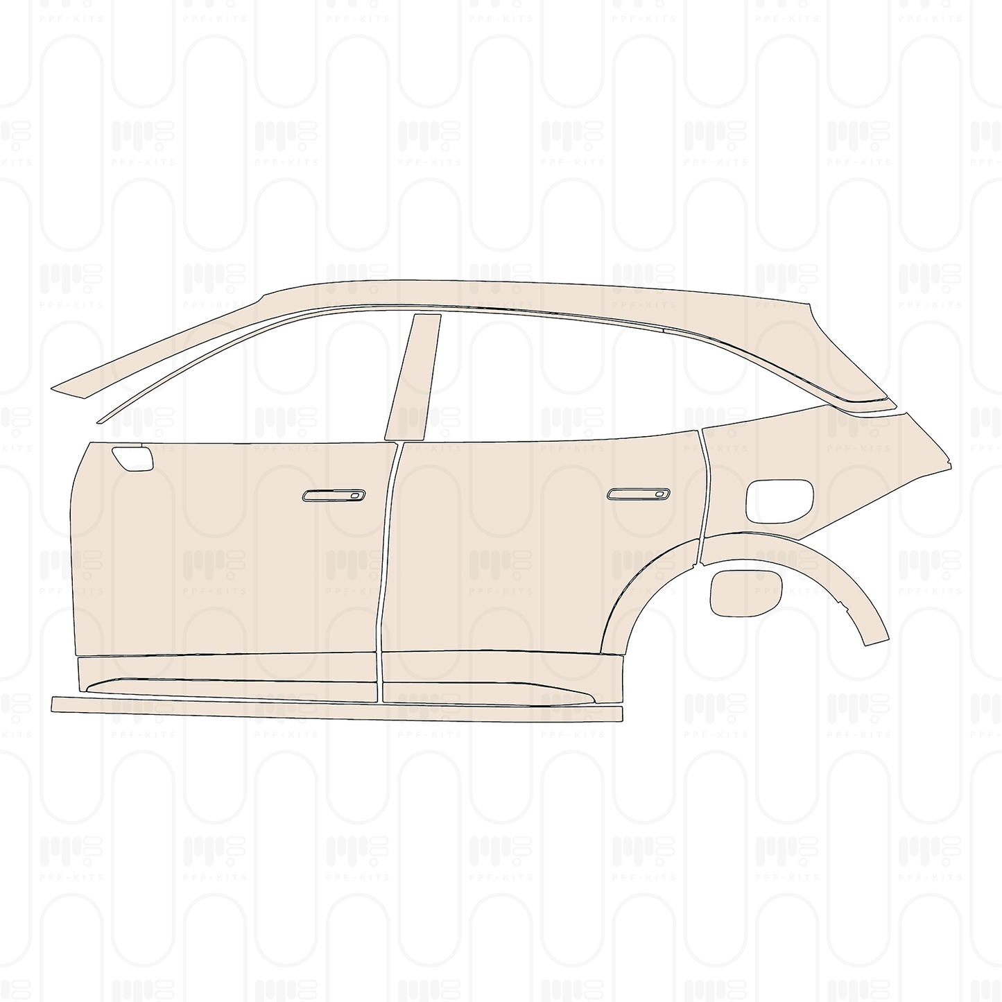 Skoda Fabia (EU) SEL 2025 – Pellicola protettiva PPF pretagliata