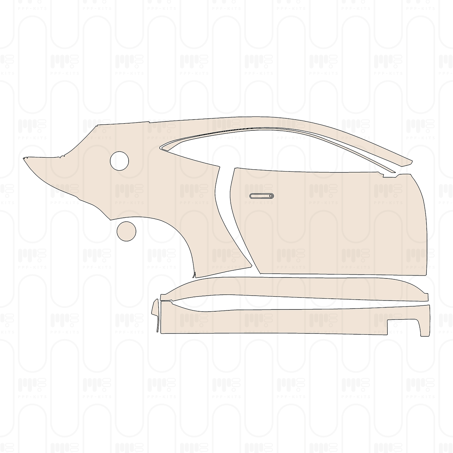 Volkswagen Polo R-Line 2025 – Pellicola protettiva PPF pretagliata