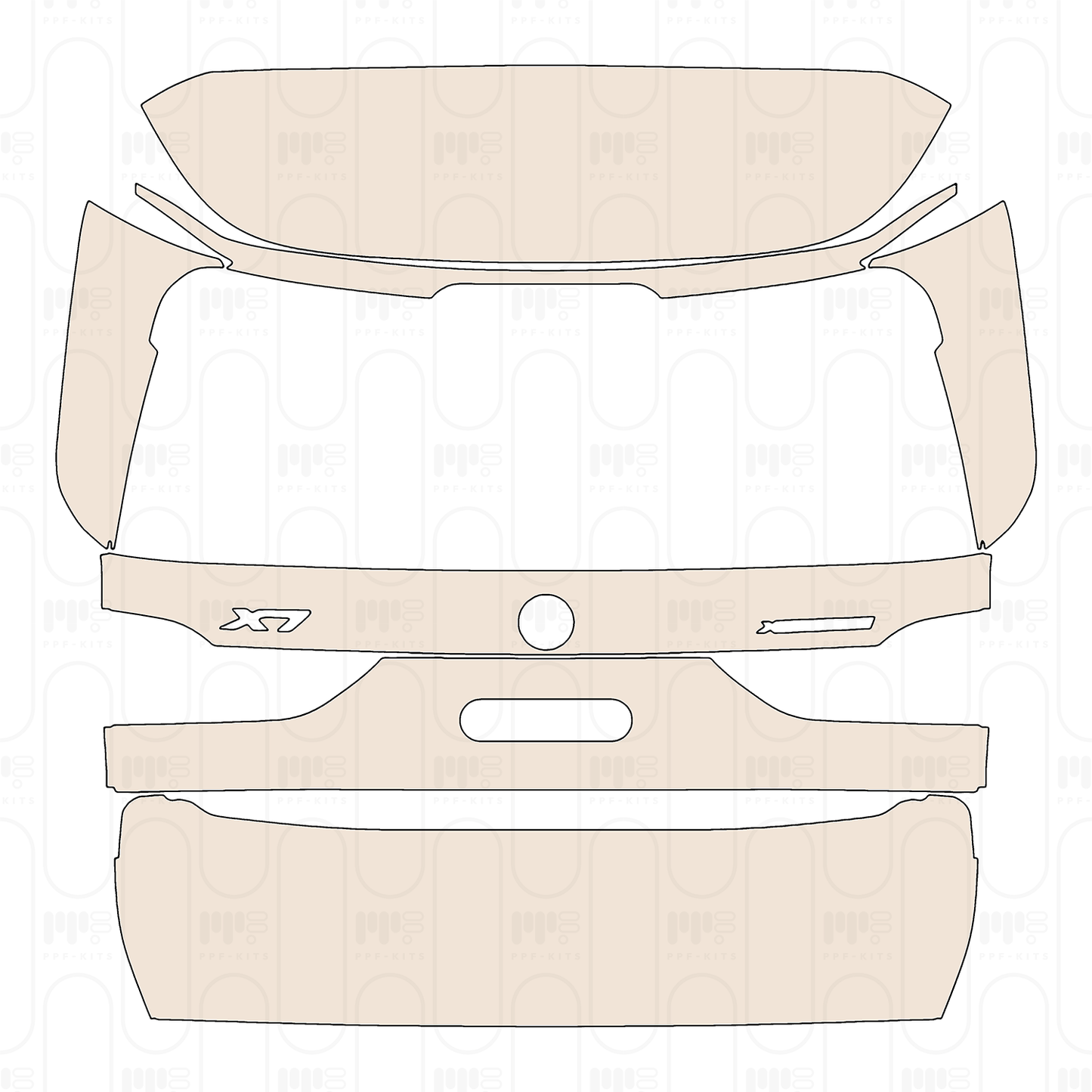 Volkswagen Tayron R-line 2025 – Pellicola protettiva PPF pretagliata