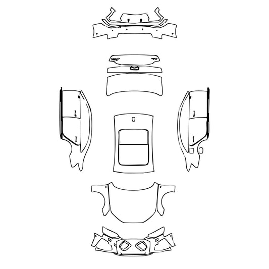 Pre-Cut PPF Audi A4 A4L Saloon Sedan S-line 2023 - PPF-Kits
