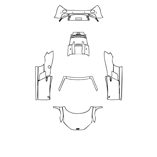 Pre-Cut PPF Audi R8 V8 Spyder 2012 - PPF-Kits