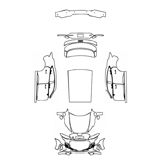Pre-Cut PPF Audi e-tron GT RS e-tron GT 2021 - PPF-Kits