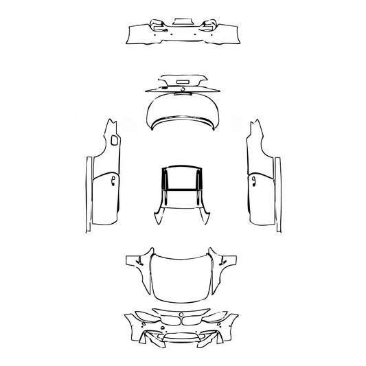Pre-Cut PPF BMW 4 Series Convertible M4 2014 - PPF-Kits