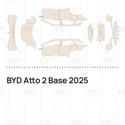 BYD Atto 2 Base 2025 – Pellicola protettiva PPF pretagliata
