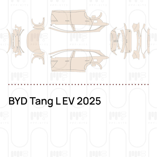 BYD Tang L EV 2025 – Pellicola protettiva PPF pretagliata