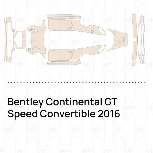 Pre-Cut PPF Bentley Continental GT Speed Convertible 2016