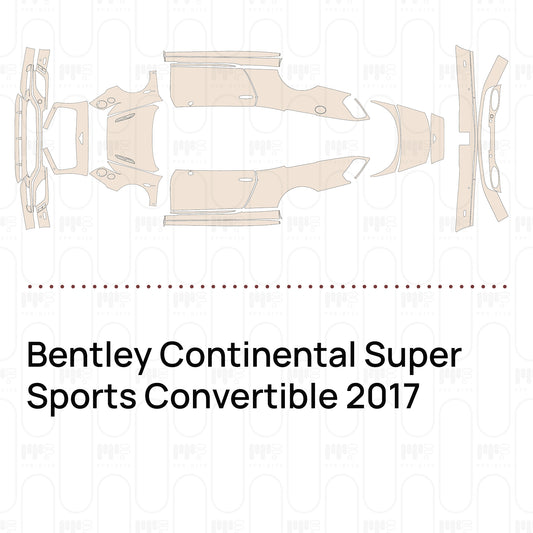 Pre-Cut PPF Bentley Continental Super Sports Convertible 2017