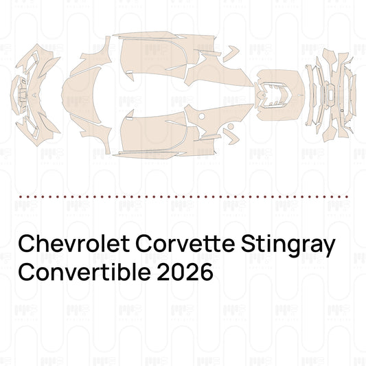 Pre-Cut PPF Chevrolet Corvette Stingray Convertible 2026