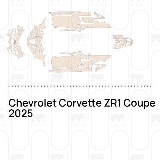 Chevrolet Corvette ZR1 Coupe 2025 – Pellicola protettiva PPF pretagliata