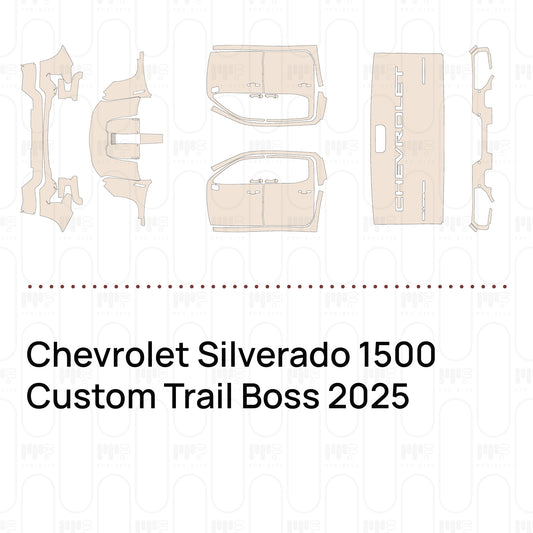 Pre-Cut PPF Chevrolet Silverado 1500 Custom Trail Boss 2025