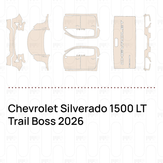 Pre-Cut PPF Chevrolet Silverado 1500 LT Trail Boss 2026