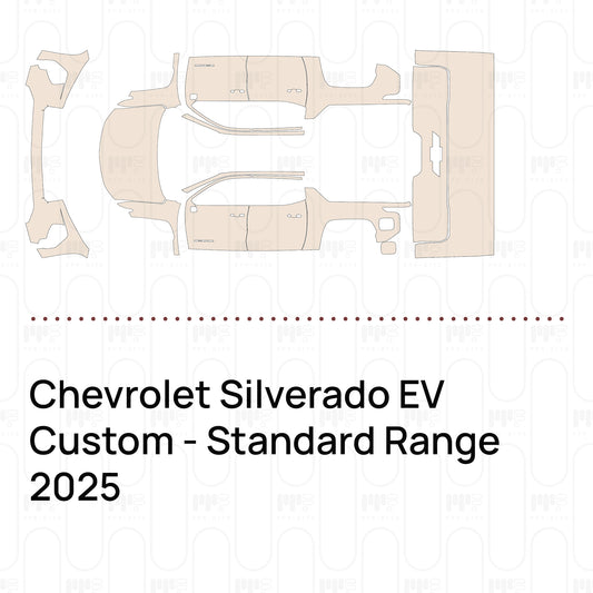 Pre-Cut PPF Chevrolet Silverado EV Custom - Standard Range 2025
