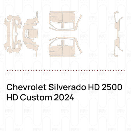 Pre-Cut PPF Chevrolet Silverado HD 2500 HD Custom 2024