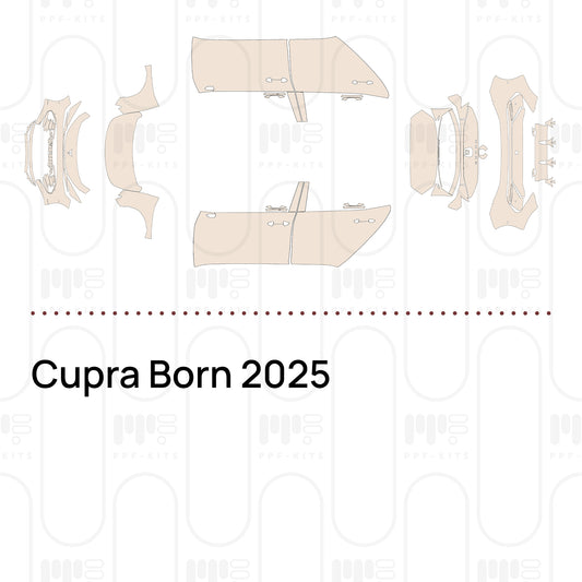 Cupra Born 2025 – Pellicola protettiva PPF pretagliata
