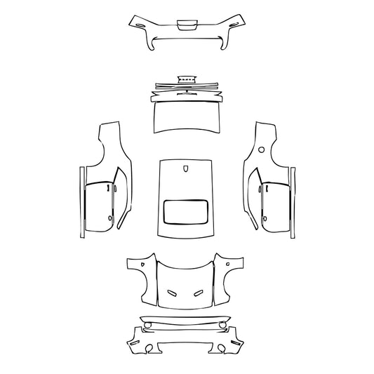 Pre-Cut PPF Dodge Challenger Standard body R T SCAT PACK 2015 - PPF-Kits