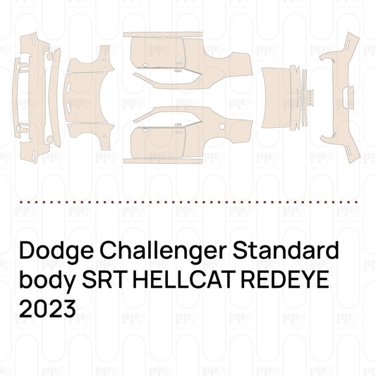 Pre-Cut PPF Dodge Challenger Standard body SRT HELLCAT REDEYE 2023