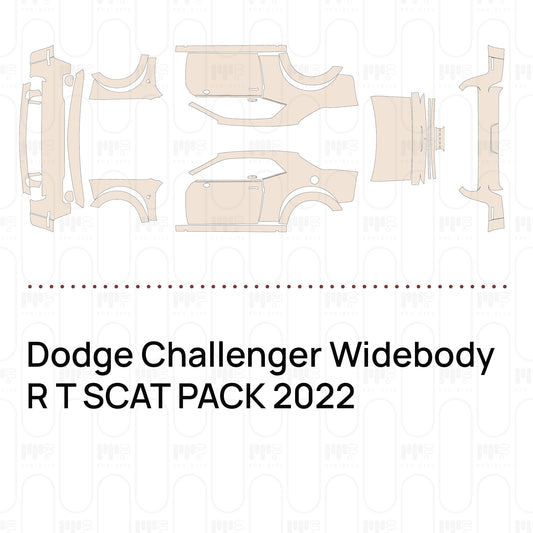 Pre-Cut PPF Dodge Challenger Widebody R T SCAT PACK 2022