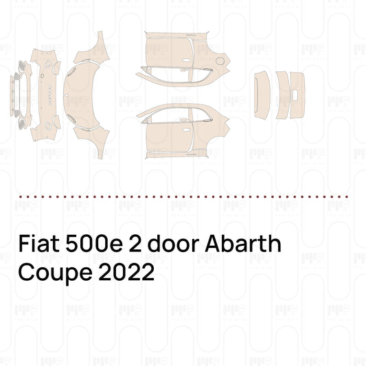 Pre-Cut PPF Fiat 500e 2 door Abarth Coupe 2022
