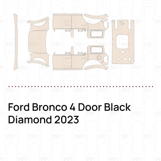 Pre-Cut PPF Ford Bronco 4 Door Black Diamond 2023
