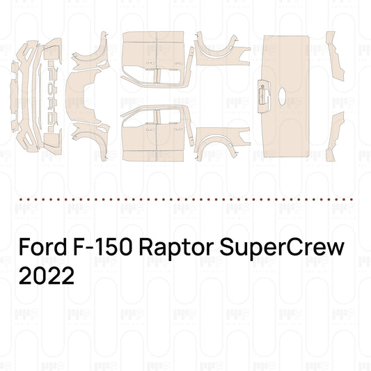 Pre-Cut PPF Ford F-150 Raptor SuperCrew 2022