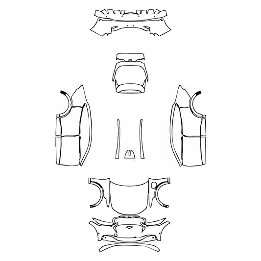 Pre-Cut PPF Ford Mach-E Luxury 2021 - PPF-Kits