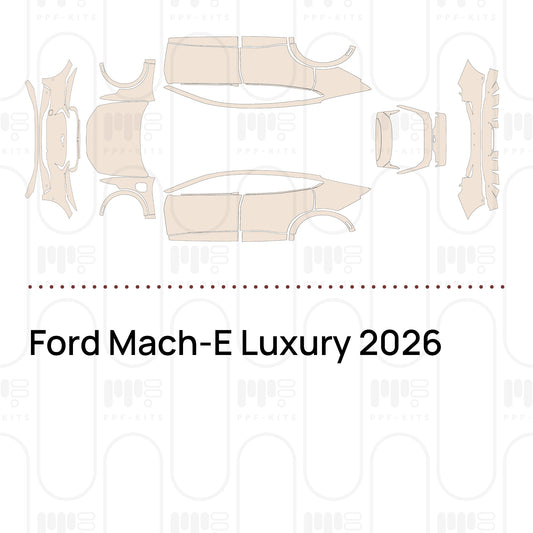 Ford Mach-E Luxury 2026 – Pellicola protettiva PPF pretagliata