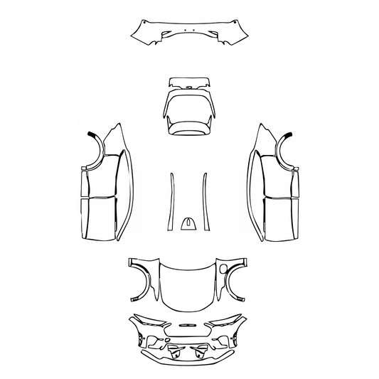Pre-Cut PPF Ford Mach-E (CN) Luxury 2024 - PPF-Kits