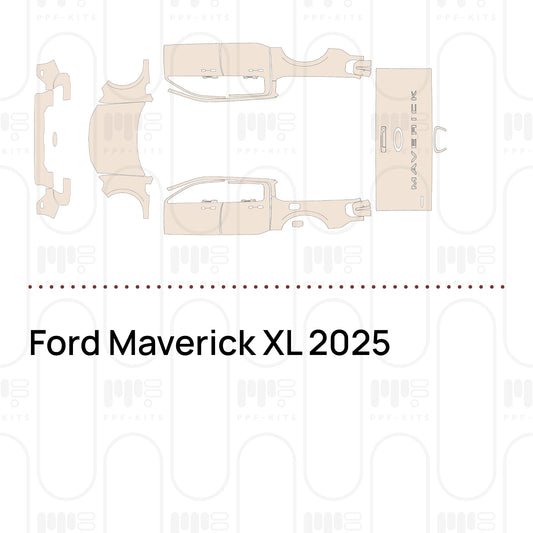 Ford Maverick XL 2025 – Pellicola protettiva PPF pretagliata