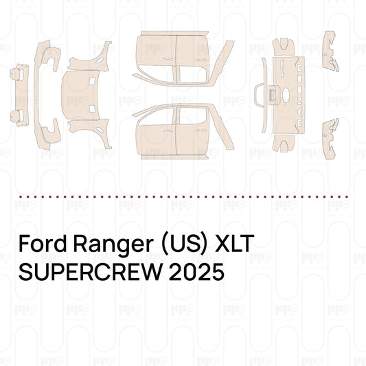 Pre-Cut PPF Ford Ranger (US) XLT SUPERCREW 2025
