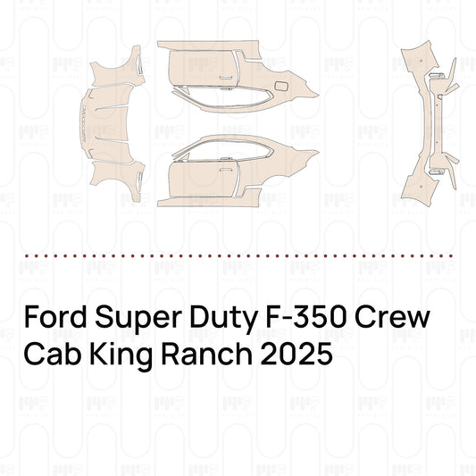 Pre-Cut PPF Ford Super Duty F-350 Crew Cab King Ranch 2025