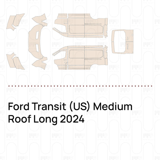 Pre-Cut PPF Ford Transit (US) Medium Roof Long 2024