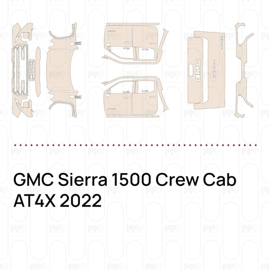 Pre-Cut PPF GMC Sierra 1500 Crew Cab AT4X 2022