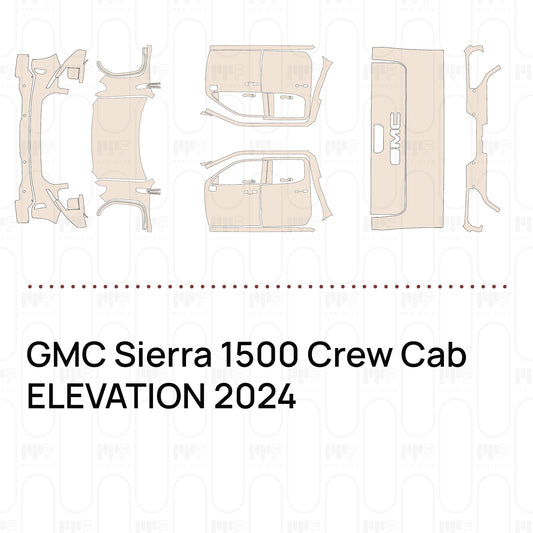 Pre-Cut PPF GMC Sierra 1500 Crew Cab ELEVATION 2024