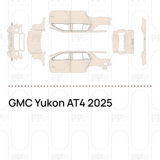 GMC Yukon AT4 2025 – Pellicola protettiva PPF pretagliata