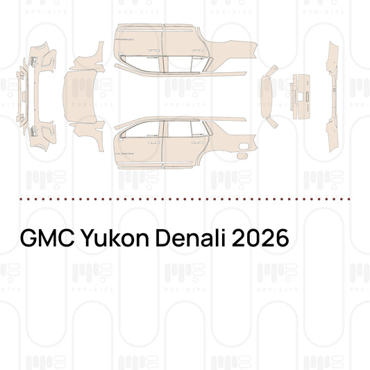 GMC Yukon Denali 2026 – Pellicola protettiva PPF pretagliata