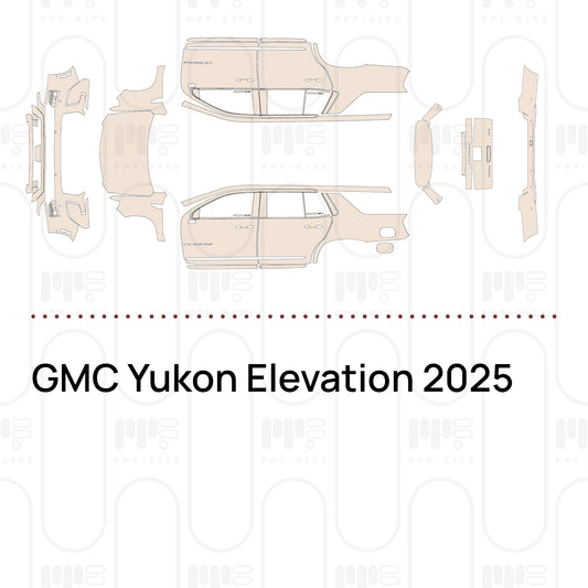 GMC Yukon Elevation 2025 – Pellicola protettiva PPF pretagliata