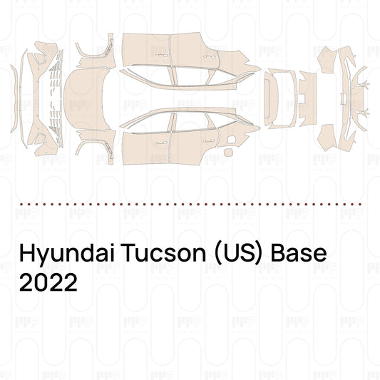 Pre-Cut PPF Hyundai Tucson (US) Base 2022