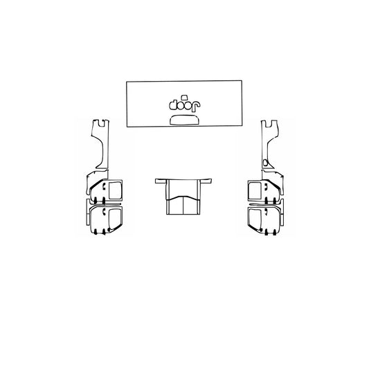 Pre-Cut PPF JEEP Gladiator Willys Sport 2021 - PPF-Kits