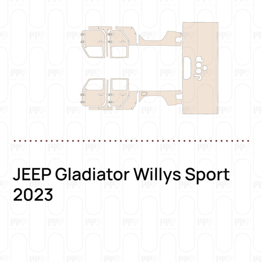 Pre-Cut PPF JEEP Gladiator Willys Sport 2023