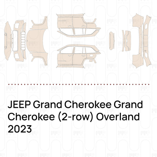 Pre-Cut PPF JEEP Grand Cherokee Grand Cherokee (2-row) Overland 2023