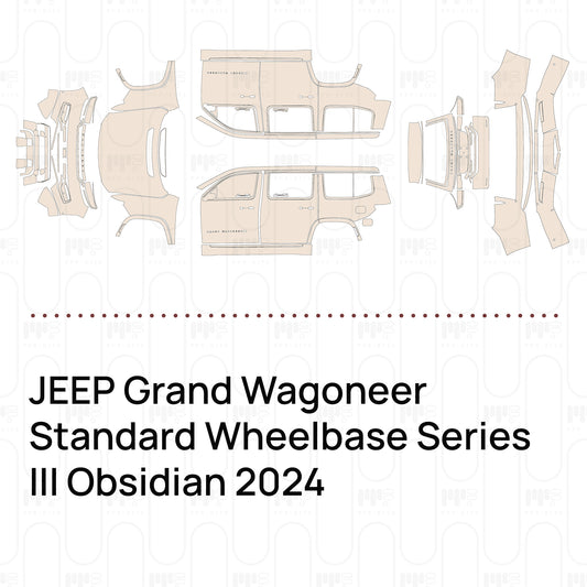 Pre-Cut PPF JEEP Grand Wagoneer Standard Wheelbase Series III Obsidian 2024