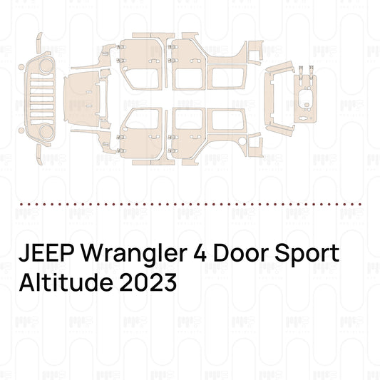 Pre-Cut PPF JEEP Wrangler 4 Door Sport Altitude 2023