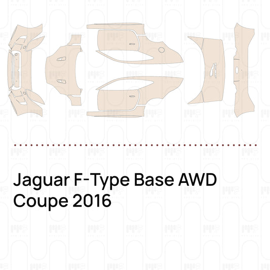 Pre-Cut PPF Jaguar F-Type Base AWD Coupe 2016