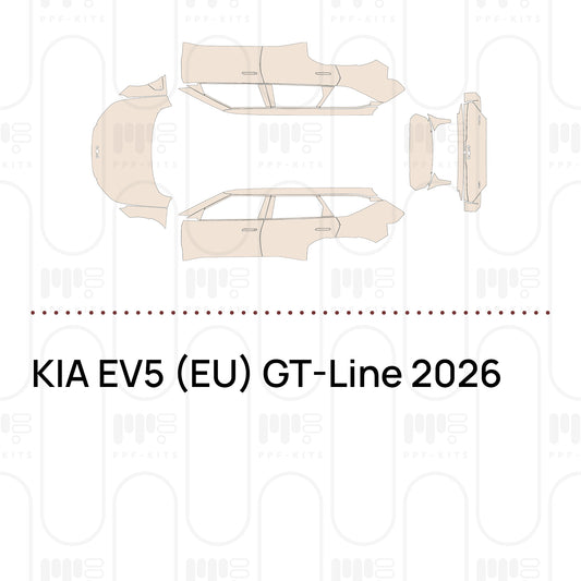 KIA EV5 (EU) GT-Line 2026 – Pellicola protettiva PPF pretagliata