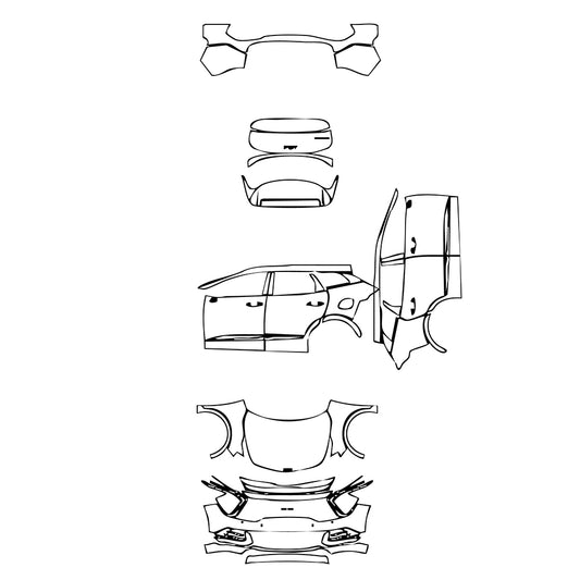 Pre-Cut PPF KIA Sportage (US) EX 2024 - PPF-Kits