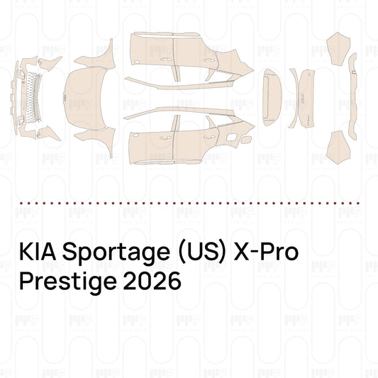 Pre-Cut PPF KIA Sportage (US) X-Pro Prestige 2026