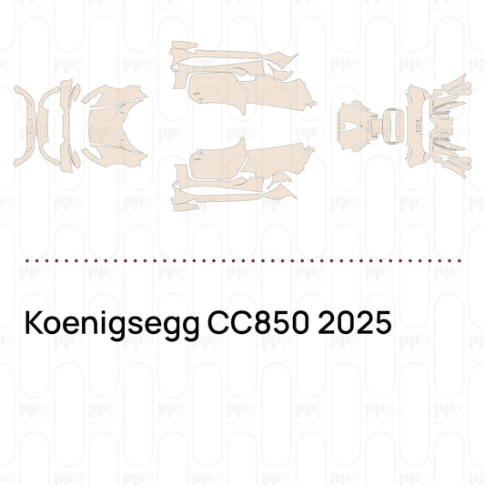Koenigsegg CC850 2025 – Pellicola protettiva PPF pretagliata