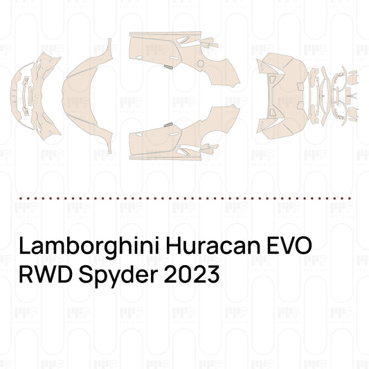 Pre-Cut PPF Lamborghini Huracan EVO RWD Spyder 2023